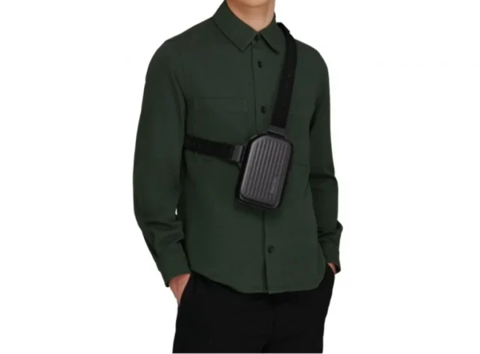 Aluminum Sling Clutch Shoulder Bag