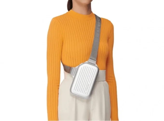 Aluminum Sling Clutch Shoulder Bag