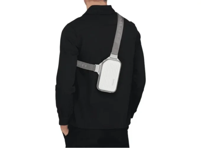 Aluminum Sling Clutch Shoulder Bag