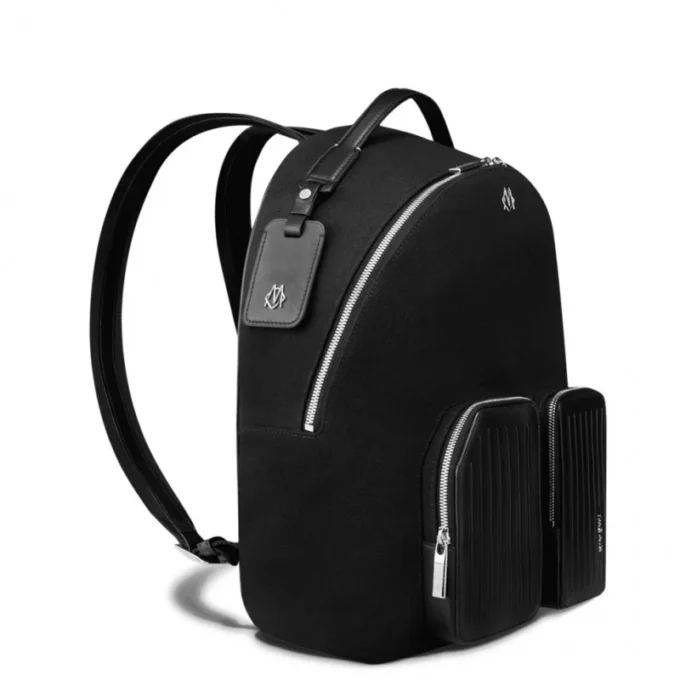 Backpack Medium in Leder & Canvas Rucksack