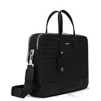 Briefcase in Leder & Canvas Briefcase