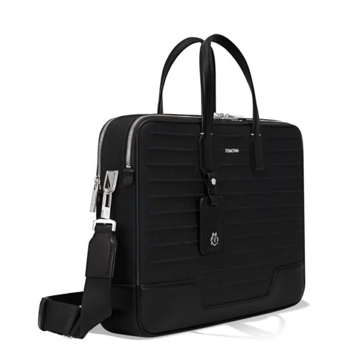 Briefcase in Leder & Canvas Briefcase