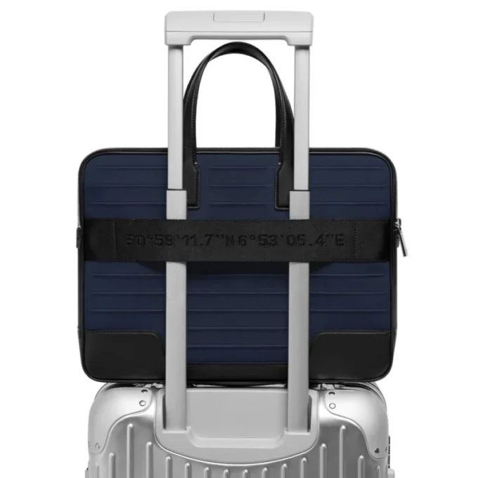 Briefcase in Leder & Canvas Briefcase