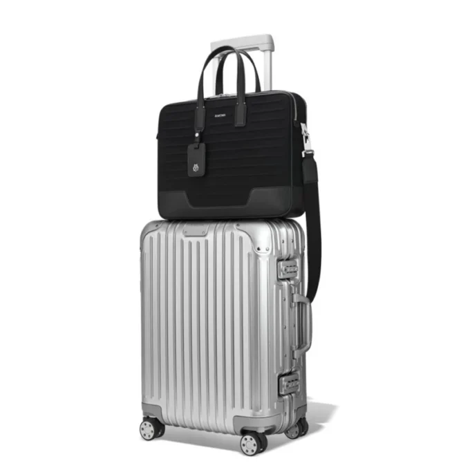 Briefcase in Leder & Canvas Briefcase