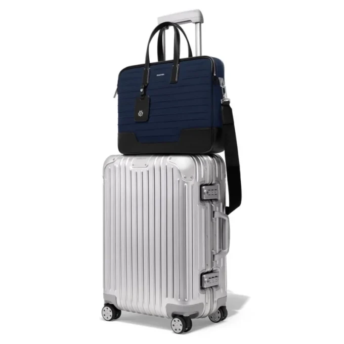 Briefcase in Leder & Canvas Briefcase