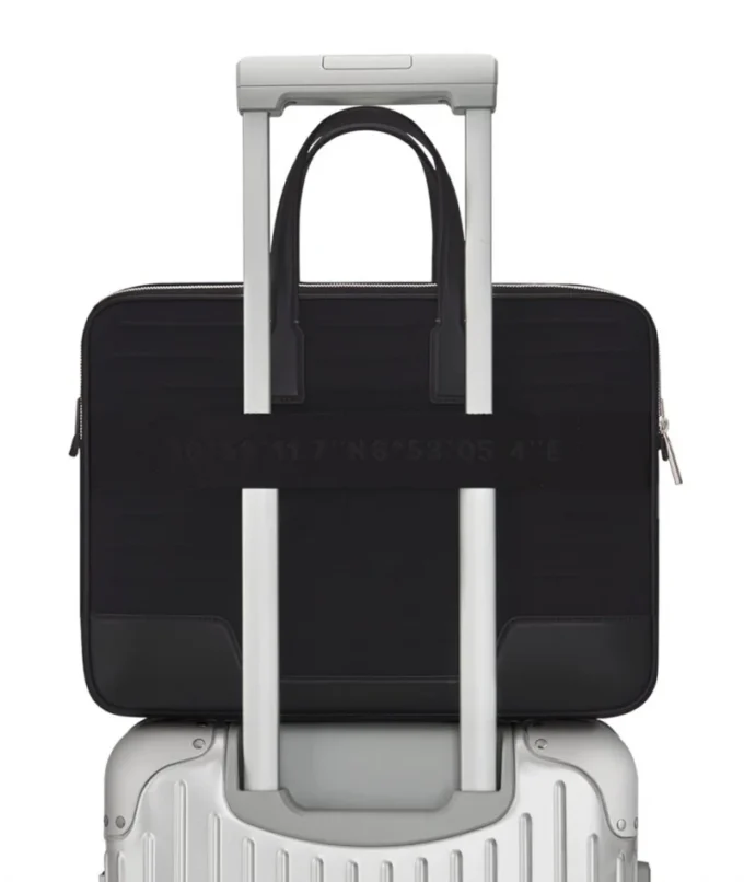 Briefcase in Leder & Canvas Briefcase