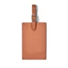 Cognac Brown Personalized Leder Luggage Tags Braun