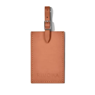 Cognac Brown Personalized Leder Luggage Tags Braun