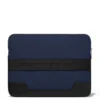 Flache Pouch in Leder & Canvas Bucket Bag
