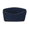 Flache Pouch in Leder & Canvas Bucket Bag