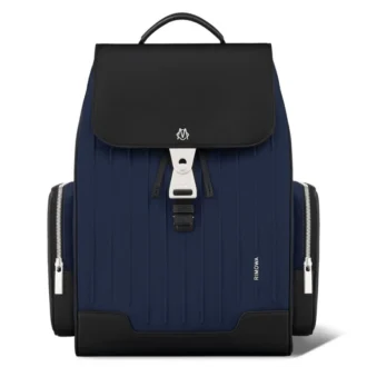 Flap Large in Leder & Canvas Rucksack