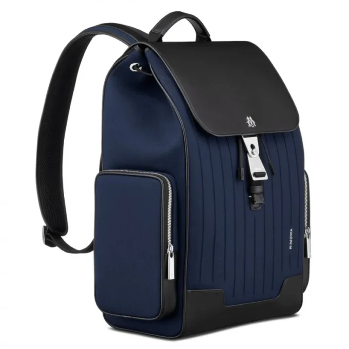Flap Large in Leder & Canvas Rucksack