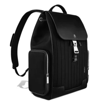 Flap Large in Leder & Canvas Rucksack