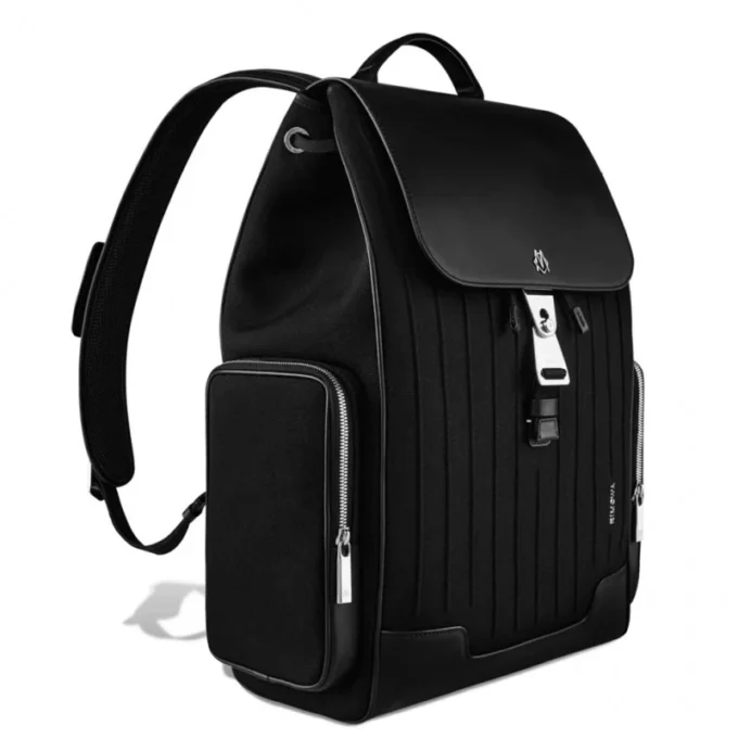 Flap Large in Leder & Canvas Rucksack