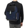 Flap Large in Leder & Canvas Rucksack