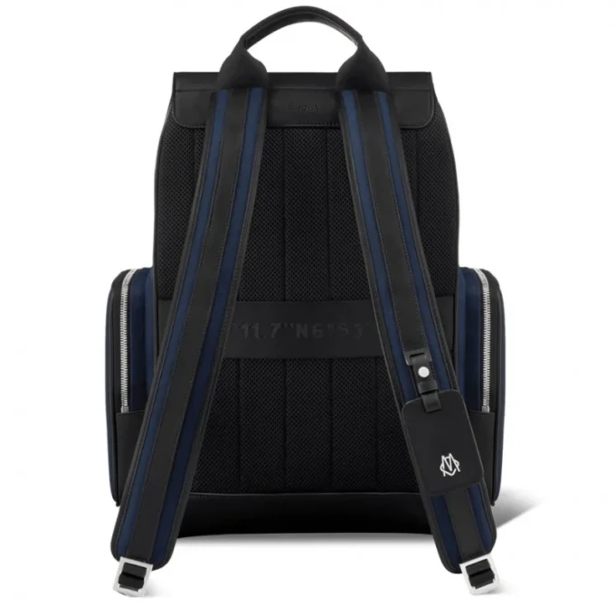 Flap Large in Leder & Canvas Rucksack