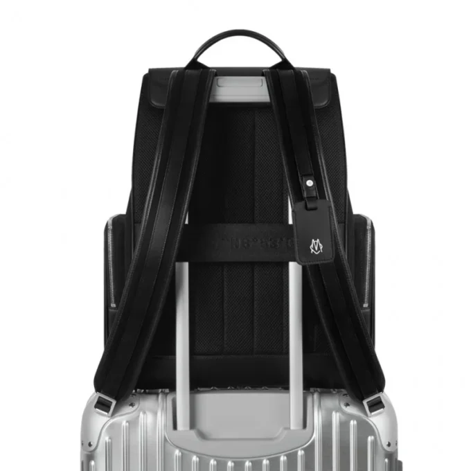Flap Large in Leder & Canvas Rucksack