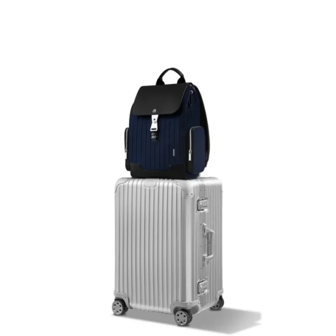 Flap Large in Leder & Canvas Rucksack
