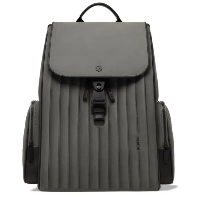 Flap Large in Nylon and Leder Rucksack