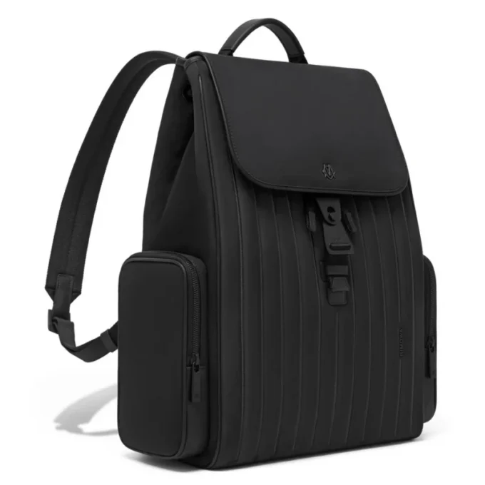 Flap Large in Nylon and Leder Rucksack