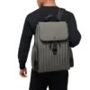 Flap Large in Nylon and Leder Rucksack