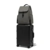 Flap Large in Nylon and Leder Rucksack