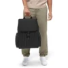 Flap Large in Nylon and Leder Rucksack