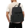 Flap Large in Nylon and Leder Rucksack