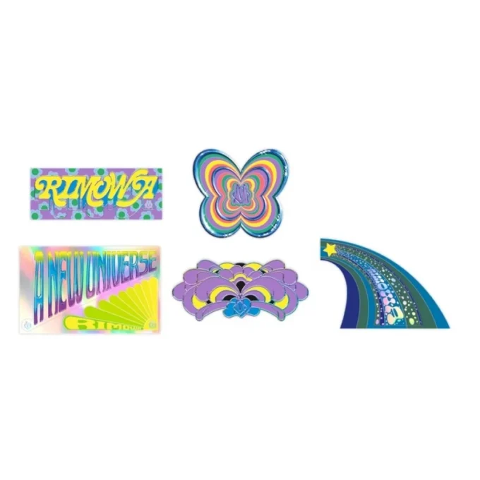 Iridescent Stickers Set Luggage Stickers