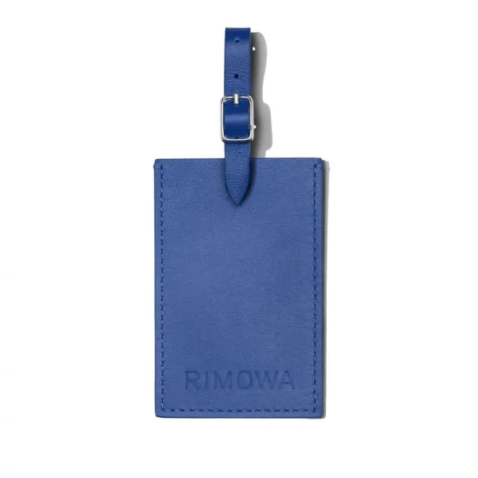 Ocean Blue Personalized Leder Luggage Tags