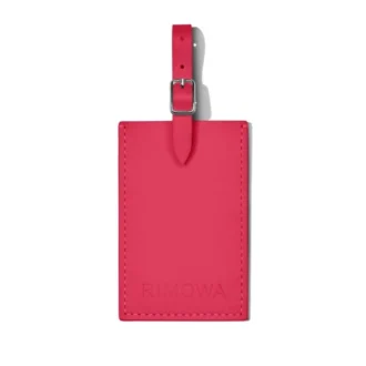 Orchid Pink Personalized Leder Luggage Tags