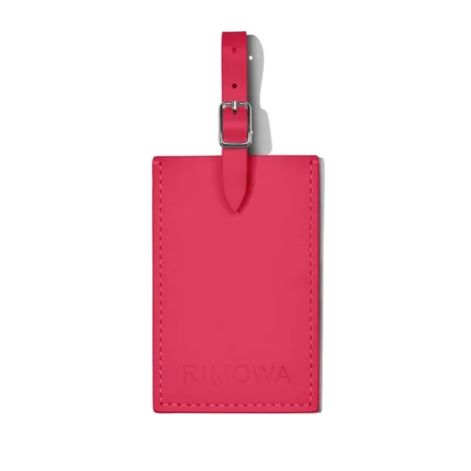Orchid Pink Personalized Leder Luggage Tags