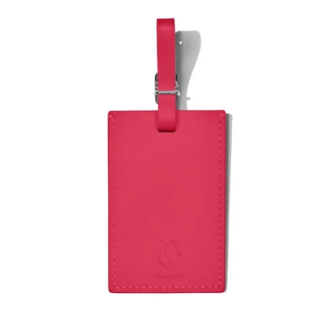 Orchid Pink Personalized Leder Luggage Tags