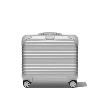 Original Compact Convertible Wheeled Briefcase in Aluminium Suitcase