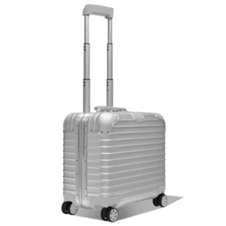 Original Compact Convertible Wheeled Briefcase in Aluminium Suitcase