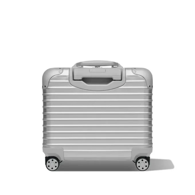 Original Compact Convertible Wheeled Briefcase in Aluminium Suitcase