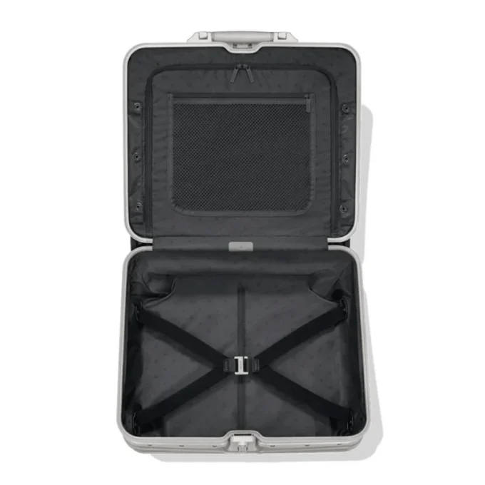 Original Compact Convertible Wheeled Briefcase in Aluminium Suitcase