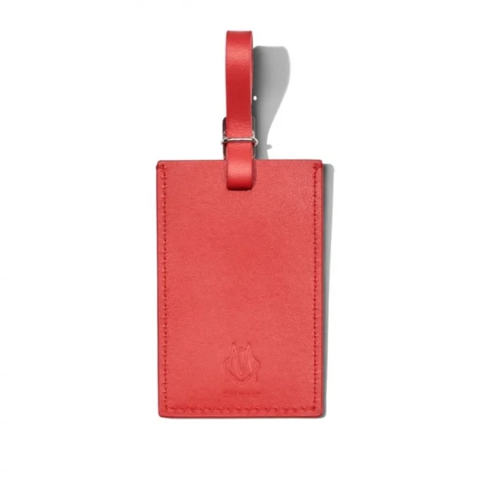 Red Paprika Personalized Leder Luggage Tags