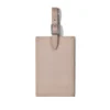Taupe Personalized Leder Luggage Tags