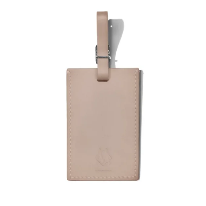 Taupe Personalized Leder Luggage Tags