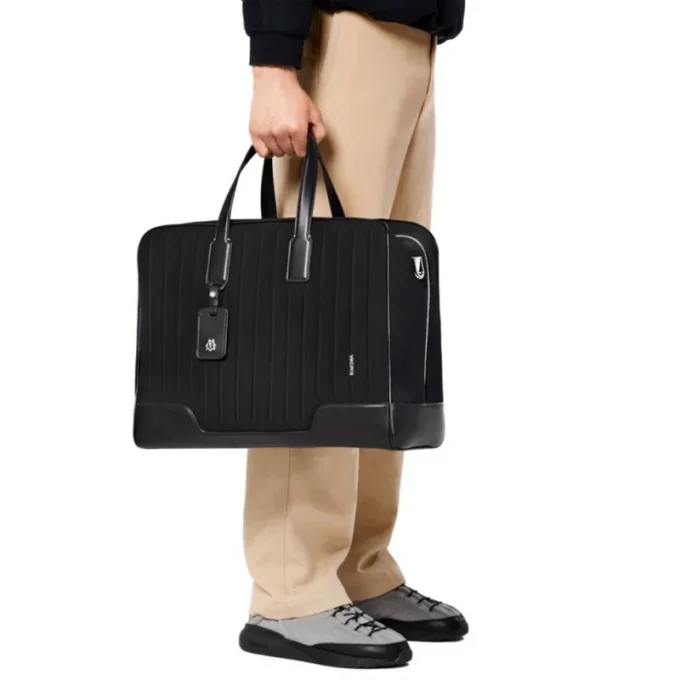 Weekender Bag in Canvas & Leder Duffel Bags