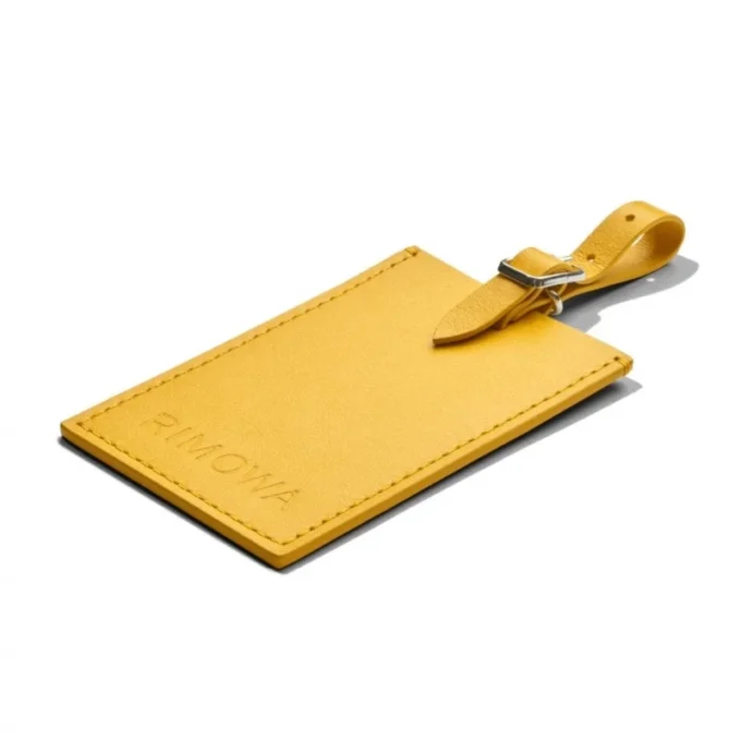 Yellow Honey Personalized Leder Luggage Tags